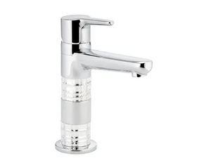 SYSTEM CRYSTAL - Single lever basin mixer, high model _ THG Paris